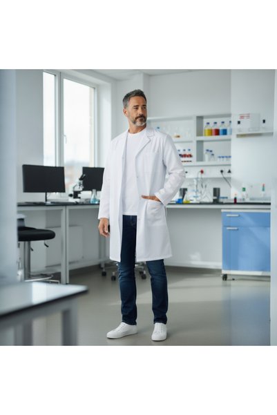 Dinçer Atakan İş Elbiseleri Work Apron Men's White