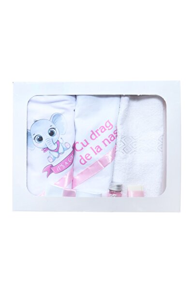 Flashmarket Baptismal set with Elephant, printed, 6 pieces, FLSH