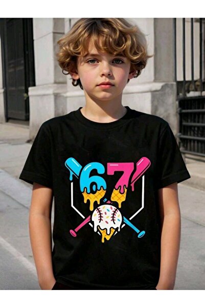 stil x تيشيرت للأولاد مطبوع عليه ستة سبع، 67 تصميمًا