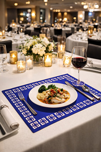 Morika Hotel & Home Textile طقم خدمة أمريكي من الجلد الصناعي مكون من 6 قطع من...