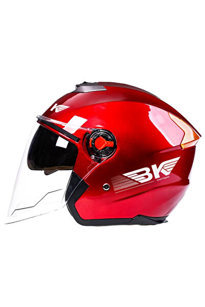 FIXATO BK Motorcycle/Scooter Helmet, Double Visor, UV Protection, universal s...