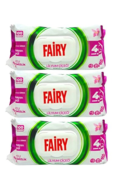 Fairy Set 3 X Servetele umede Cleaning Lilyum, 100bucati/pachet, 300bucati