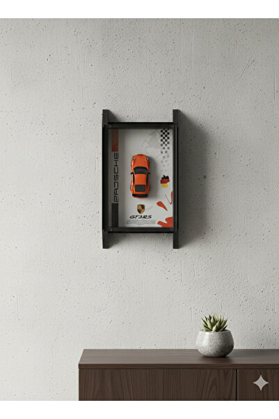 novahs Porsche GT3 RS Lisanslı Diecast Araba Tablosu – 20x30 cm
