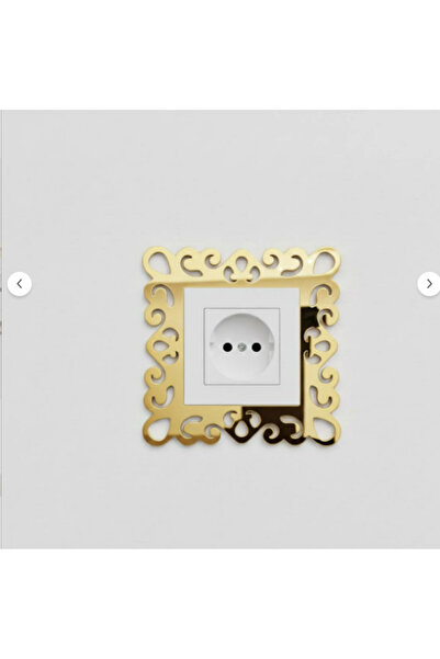 pleksisanati 5 Adet Dekoratif Gümüş ve Altın Priz Süsü