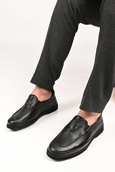 Bestello Laceless Eva Sole Genuine Leather Casual Shoes 333-03 Men's Shoes