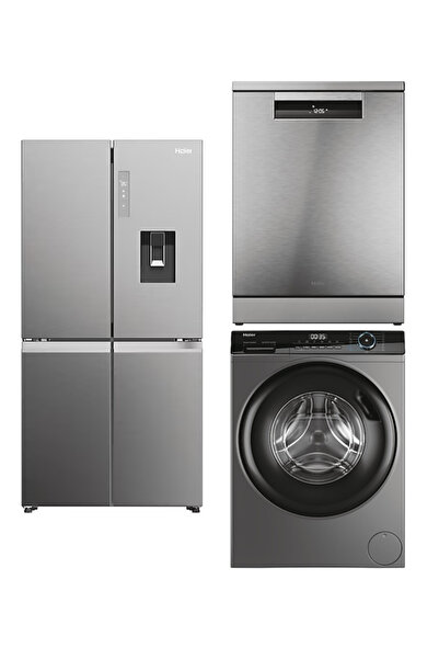 Haier BEYAZ EŞYA SETİ INOX (HCW58F18EWMP-HW90-B14939S8-XF 4A4M4PX)