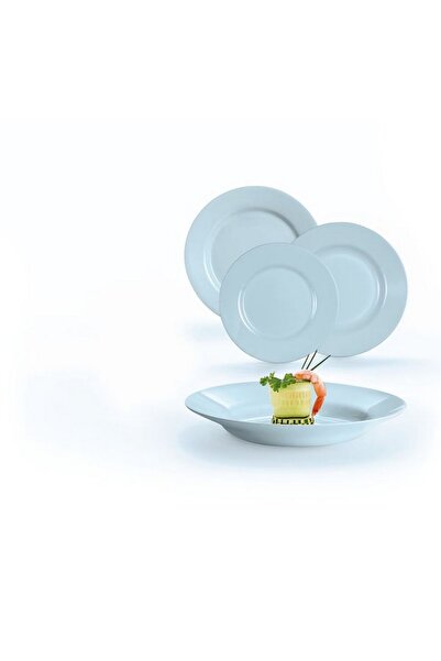 Luminarc PLUMI dinnerware set – Paradise Blue, 18 pieces