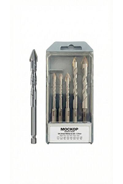 MOCKOP Çok Amaçlı Matkap Uç Seti 5’li – Cam, Fayans, Seramik, Beton ve Metal ...