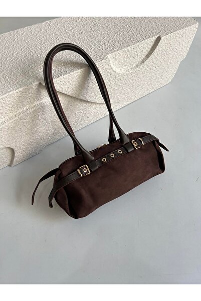 podyumgiyim Women's Shoulder Bag Bitter Brown