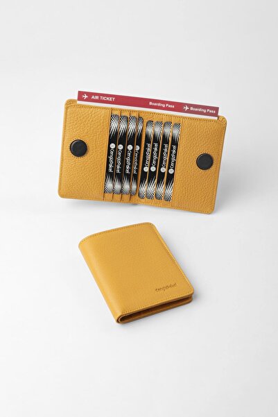 CENGİZ PAKEL Genuine Leather Unisex Wallet with Hidden Magnet Detail - 13709 ...