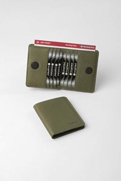 CENGİZ PAKEL Genuine Leather Unisex Wallet with Hidden Magnet Detail - 13709 ...