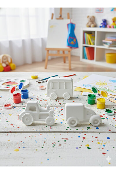 muffag Alçı Taş Boyama Seti Anne Çocuk Etkinliği Çocuk Gelişimi Seti