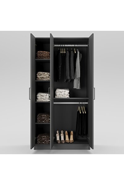 My_Living 3 kapaklı elbise dolabı 180x90x55cm 01102501