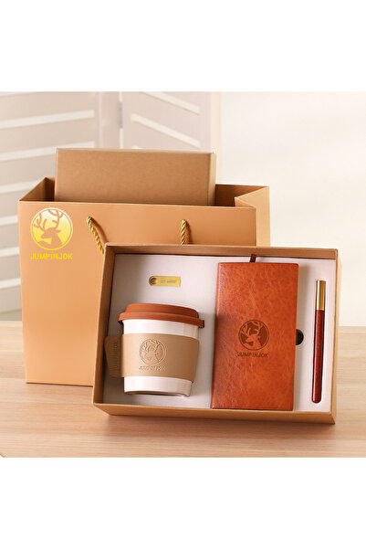 OEM Set Cadou Business Elegant – Agenda Premium, Cana Termica si Pix Metalic