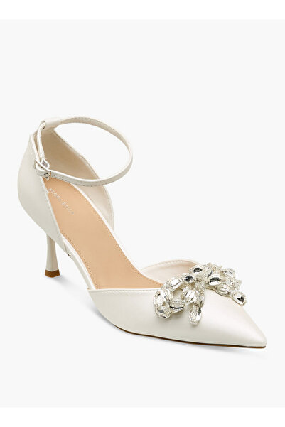 Flora Bella by Shoexpress Women Crystal Embellished Stiletto Heel Shoes