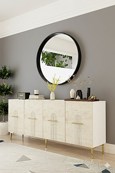 YUMEDİ DESİGN KA1808BT - SHUMEN KONSOL, TV SEHPASI, ÇOK AMAÇLI DOLAP ve KAHVE...