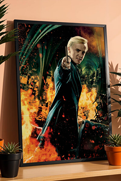 e2nova Draco Malfoy Çerçeveli Tablo - Lüks Harry Potter Sinematik Karakter Po...