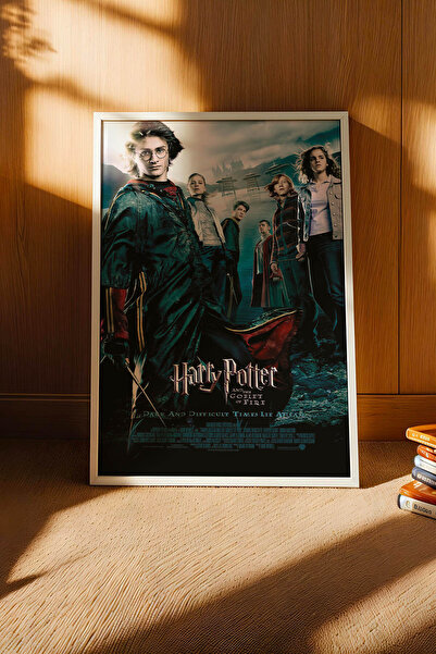 e2nova Harry Potter Ateş Kadehi Çerçeveli Tablo - Lüks Goblet of Fire Sinemat...