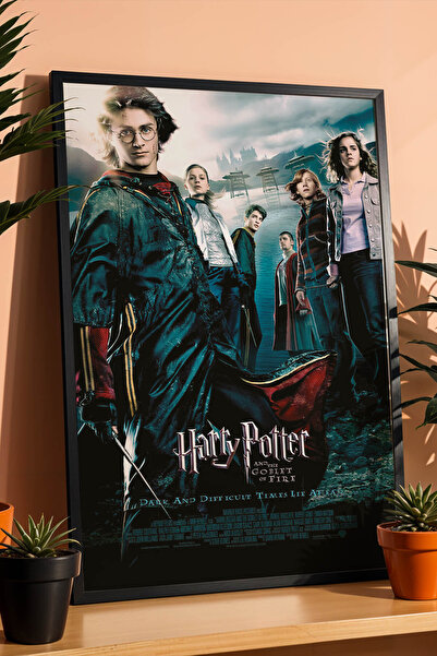 e2nova Harry Potter Ateş Kadehi Çerçeveli Tablo - Lüks Goblet of Fire Sinemat...