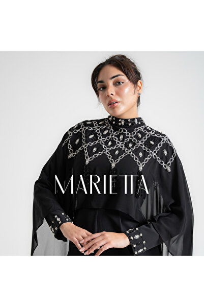 Thnyiah Black jumpsuit with embroidery