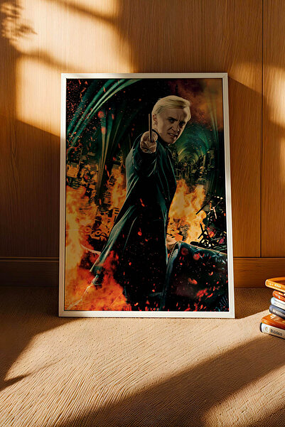 e2nova Draco Malfoy Çerçeveli Tablo - Lüks Harry Potter Sinematik Karakter Po...