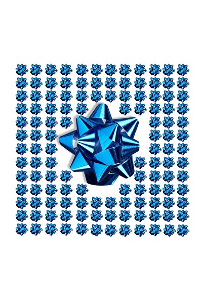 Relaxdays Set of 200 Gift Bows, Relaxdays, Blue, 2 x 5 cm