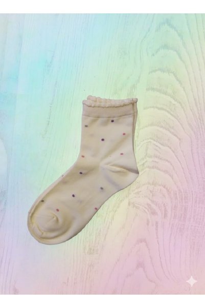 TChic 2 Pcs Cat and Polka Dot Socks
