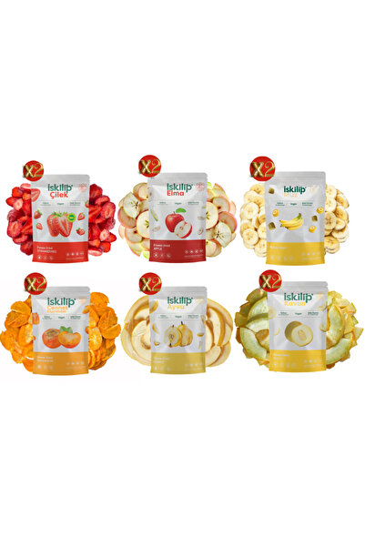 İSKİLİP Freeze Dried Fruit Meet and Greet Package Strawberry Banana Date Appl...