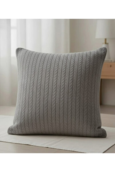 Alpateks Home %100 Pamuklu Örgü Dokuma Dekoratif Kırlent Kılıfı Büyük Boy 55x...