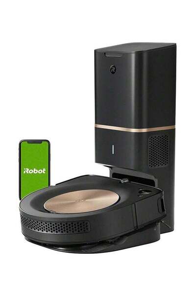 iRobot مكنسة روبوتية Roomba S9+ بتقنية الواي فاي مع خاصية التخلص التلقائي من ...