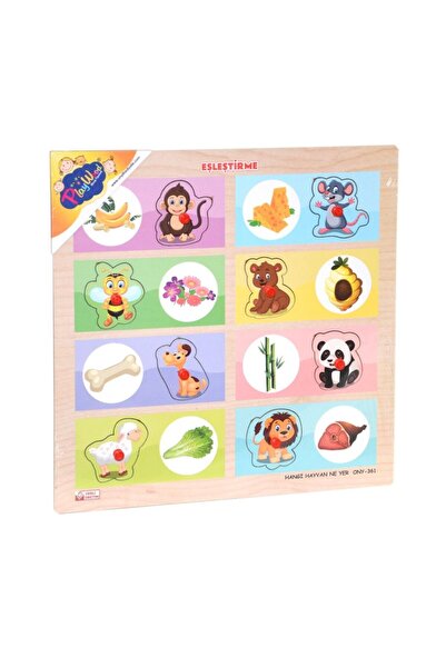 NW NessiWorld Ony-360-361 Wooden Matching Game - Which Animal Lives Where