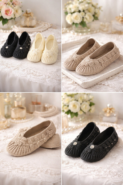 PATİK EL YAPIMI BABET(Çeyizlik,el örgüsüdür.)