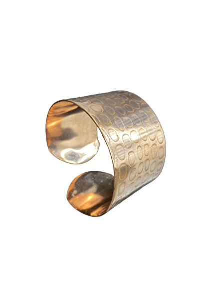 FM Ayetel Kürsi Written Copper Cuff Bracelet - Spiritual Protection and Styli...