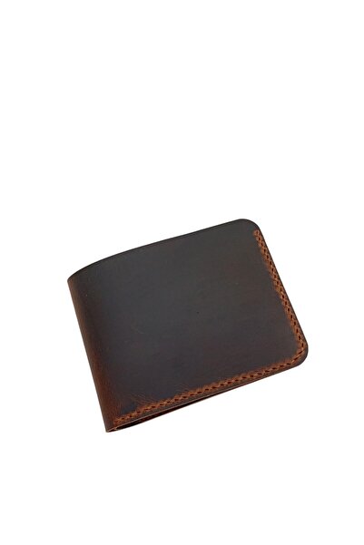 CRONDER محفظة رجالية كلاسيكية من الجلد الطبيعي موديل Yan Karikli Crazy Leather