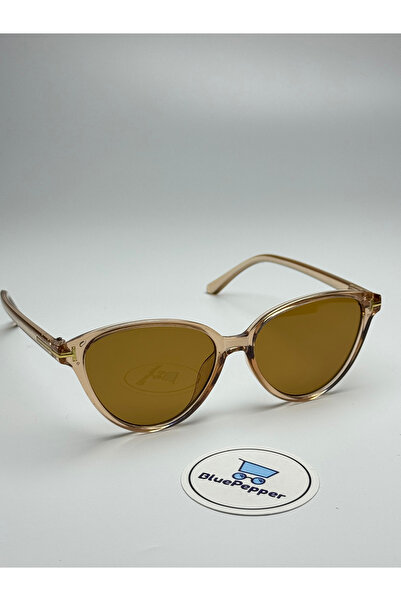 BluePepper Sunglasses Soft Color Trend Model Nude Frame Brown Glass Color 53 ...