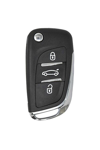 GMA KEYS Unıversal 3 Butonlu Akıllı Kodlanabilir Oto Kumanda Peugeot Citroen ...