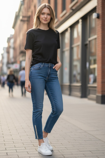 Mymood PAÇASI TAŞ DETAYLI DENİM