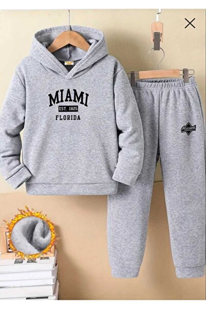 Nice Clothes Παιδικό Σετ Φόρμας με Κουκούλα UNISEX (ΕΚΤΥΠΩΣΗ ΜΙΑΜΙ)