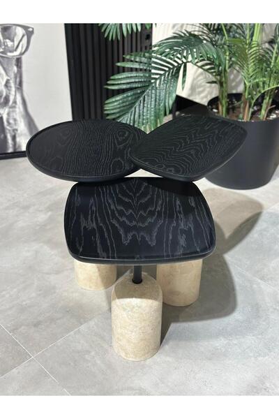 destra PERA - TRAVERTEN MERMER 3'LÜ YAN SEHPA