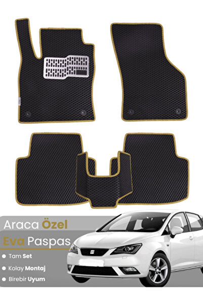 stiloto مجموعة كاملة من دواسات EVA متوافقة مع سيارة سيات إيبيزا ستيشن واجن (2...