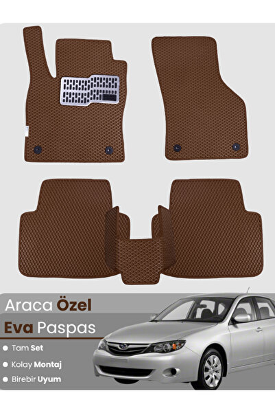 stiloto مجموعة كاملة من دواسات EVA متوافقة مع سوبارو إمبريزا GH (2007-2011) -...