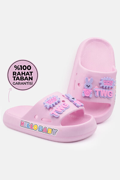 LikeMoon Papuci pentru copii Talpă ușoară Moale Piscina Baie Creșă Papuci zil...