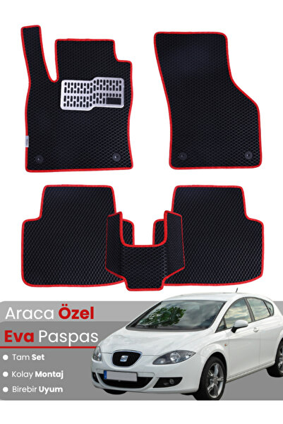 Guerrino Seat Leon 1P (2006-2012) Compatible Eva Floor Mat Full Set–Auto Mat,...