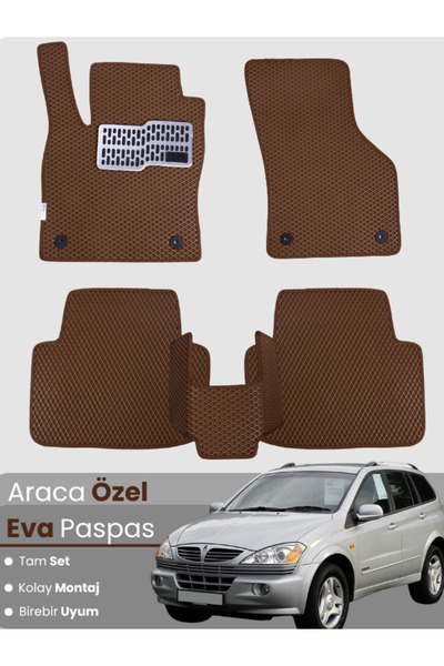 stiloto مجموعة كاملة من دواسات EVA متوافقة مع سيارة سانغيونغ كايرون (2005-201...