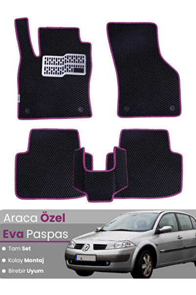 stiloto RENAULT MEGANE 2 SEDAN (2002-2008) Uyumlu EVA Paspas Tam Set–Oto Pasp...