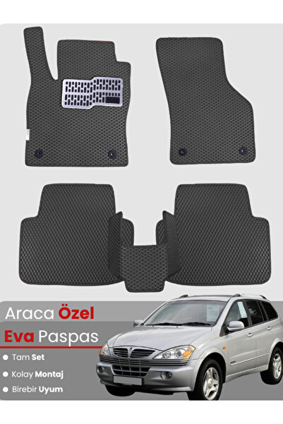 stiloto مجموعة كاملة من دواسات EVA متوافقة مع سيارة سانغيونغ كايرون (2005-201...