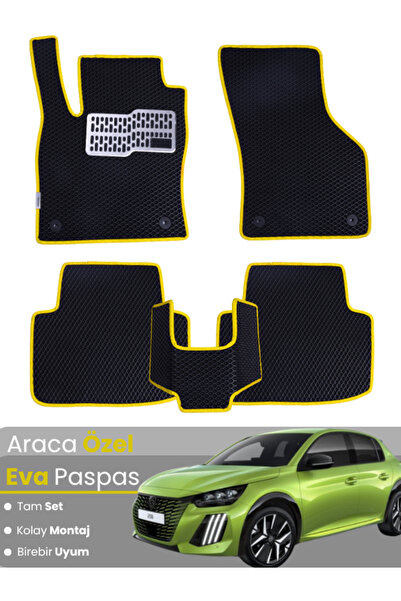 stiloto مجموعة كاملة من دواسات EVA متوافقة مع بيجو 208 (2019-2025) - مخصصة لل...