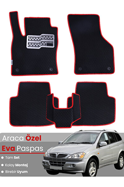 stiloto مجموعة كاملة من دواسات EVA متوافقة مع سيارة سانغيونغ كايرون (2005-201...