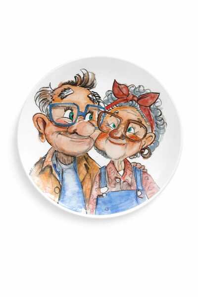 Jasmine Plate, Handmade, Patterned, Married Wives, Love, Wall Decoration, Spe...