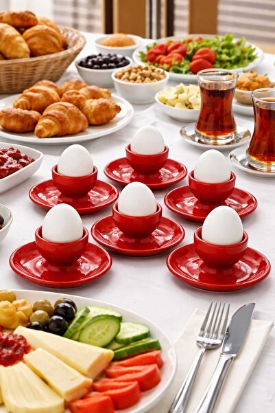 Bybaykuş Handmade Egg Cup Set of 6